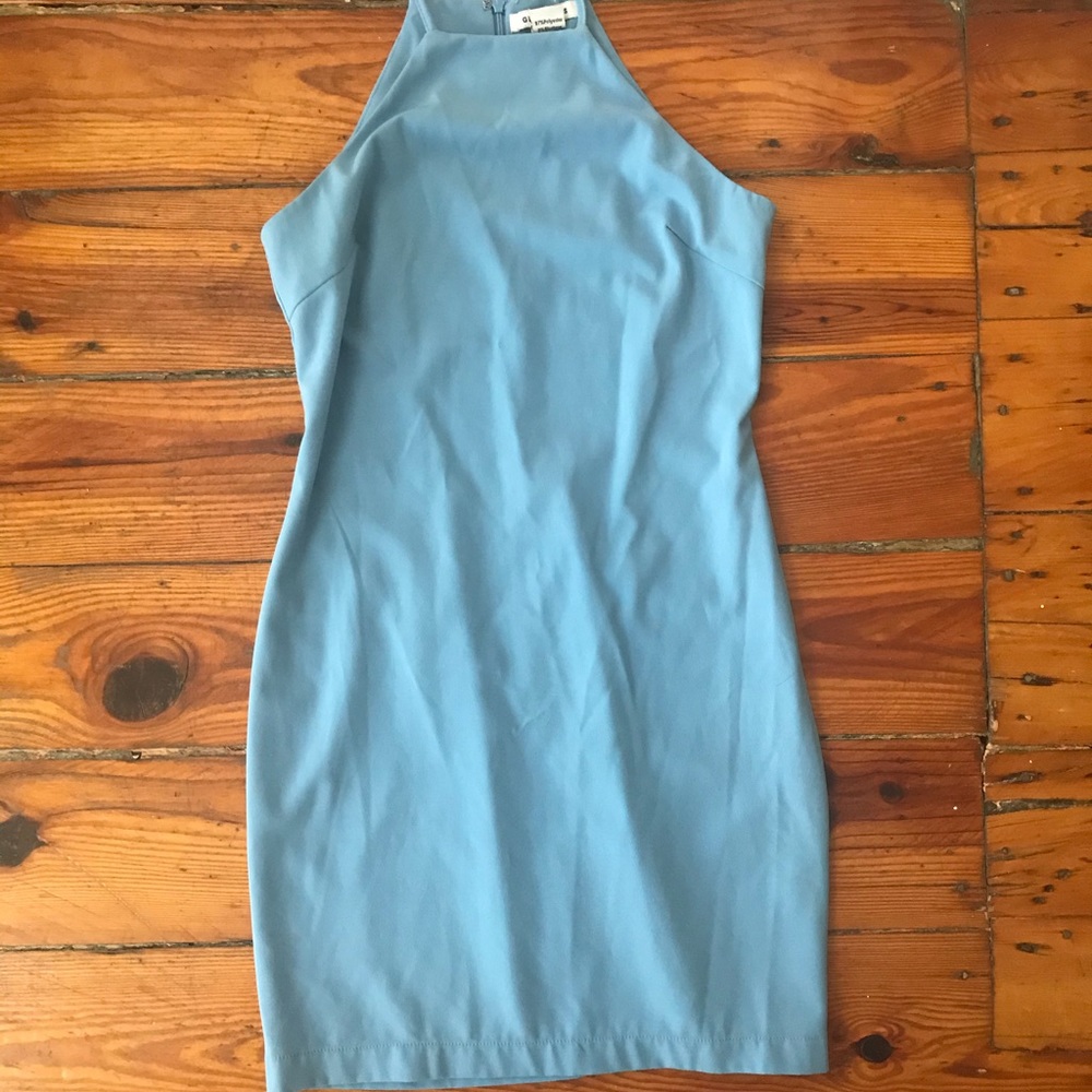 Glamorous blue sleeveless dress